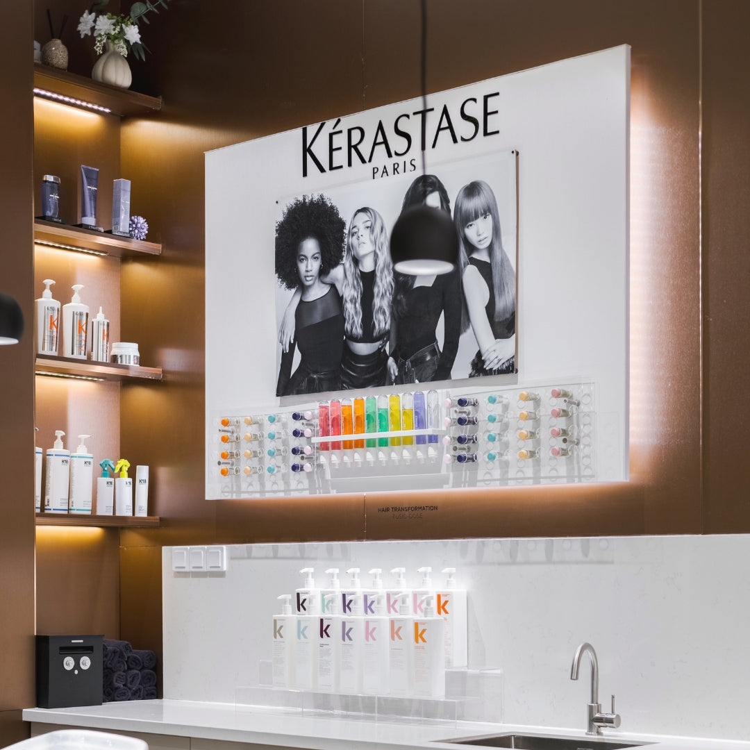 Lyxiga hårbehandlingar med Olaplex, K18 och Fusio-Dose på Arninge Hårcenter i Täby
